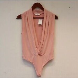 Aritzia Babaton Pink Bodysuit